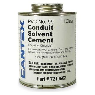 Cantex 7210602 Cement, Low VOC, 16 Oz, Clear