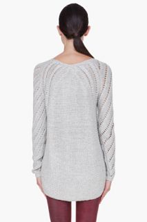 Helmut Lang Light Grey Knitted Sweater for women