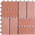 Bamboo 12 inch Square Floor Tiles (Pack of 11)