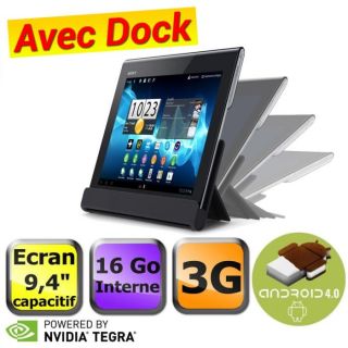 Sony Xperia Tablet 16 Go 3G + Dock   Achat / Vente TABLETTE TACTILE