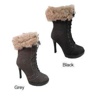 Bucco Thera Womens Lace up and Faux Fur Boots Today $44.99