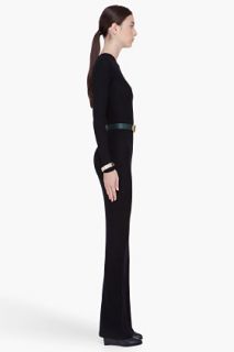 Balmain Long Black Stretch Dress for women