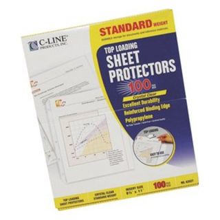 Line Products 62027 11 x 8 1/2 Clear Polypro Top Loading Sheet