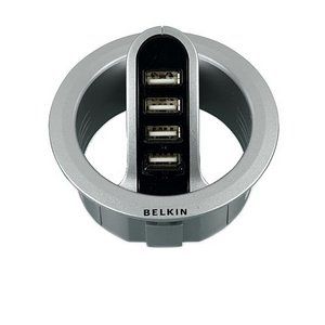Belkin Front Access In Desk 4 Port USB Hub 3 Inch (F5U201