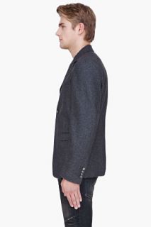Marni Charcoal Felted Wool Blazer for men