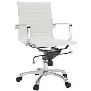 Malibu Mid back White Vinyl Office Chair Today $199.99