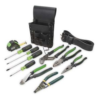 Greenlee 0159 13 Electrician Tool Kit, 12 Pc