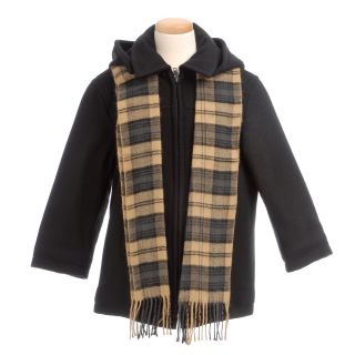 Brian Mathews Boys Charcoal Wool blend Jacket Today: $71.99