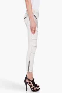 Pierre Balmain Off white Paneled Jeans for women