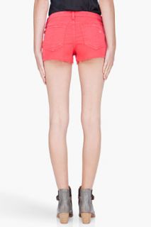 Rag & Bone Red Cut Off Mila Shorts for women