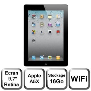 Apple Nouvel iPad noir 9,7 LED 16 Go WiFi   Achat / Vente TABLETTE