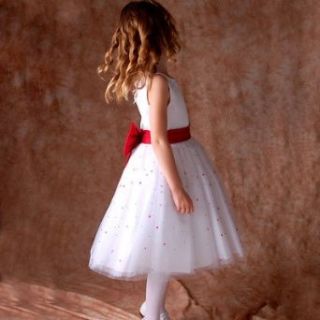 Girls Ruby Red Wedding Flower Girl Pageant Dress 10