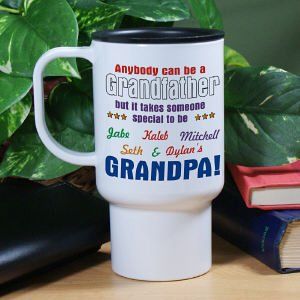 Personalized Anybody Can BeGrandpa Travel Mug: Home