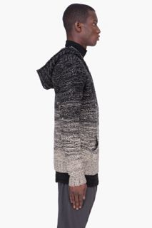 Silent By Damir Doma Charcoal Cashmere Angora Hoodie for men