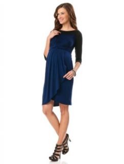 A Pea in the Pod 3/4 Sleeve Colorblock Maternity Dress
