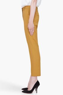 3.1 Phillip Lim Mustard Cropped Pencil Trousers for women