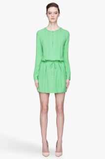 Diane Von Furstenberg Celery Green Leonie Tunic Dress for women