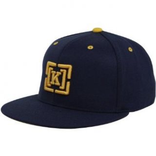 KR3W Brackets Navy Blue 210 Fitted Hat Clothing