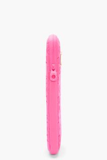 Marc By Marc Jacobs Neon Pink Logo Embossed Tablet Case for women
