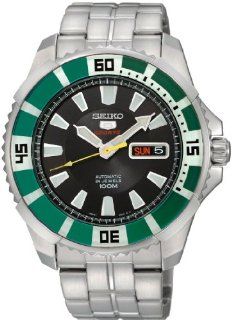 Seiko Mens SRP205 Black Dial Watch Watches