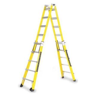 Little Giant 10717 Multipurpose Ladder, 17 ft., IA, Fiberglass