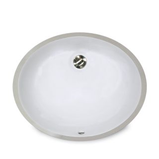 14 x 11 inch White Undermount Ceramic Oval Bathroom Sink Today $65.99