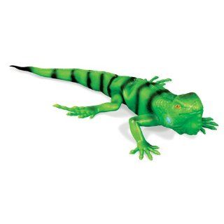 Geospace Real Iguana Lifelike Lizard Reptile Toy with
