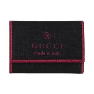 Gucci Small Black/ Pink PVC Tri fold Wallet