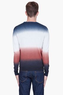 Marc By Marc Jacobs Navy Silk Cashmere Ombre Cardigan for men