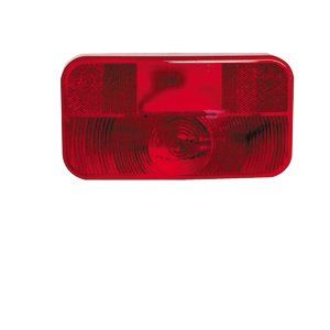 Bargman 34 92 704 Red Tail Light Replacement Lens with Back Up Lens
