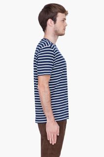 Paul Smith Jeans Navy Regular Fit Striped T shirt for men