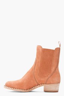 Marc By Marc Jacobs Brown Nubuck Chelsea Ankle Boots for women