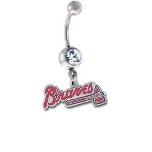 Atlanta Braves MLB Sexy Belly Navel Ring Jewelry