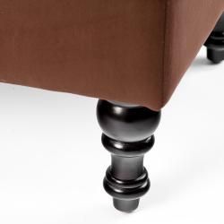 Christopher Knight Home Chocolate Brown Tufted Ottoman