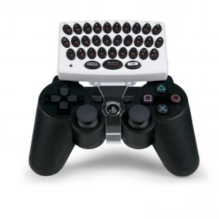 Portable Keyboard For Nintendo Wii and PlayStation 3 Controllers