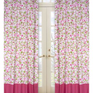 Circles Pink and Green 84 Inch Curtain Panel Pair Today $56.99