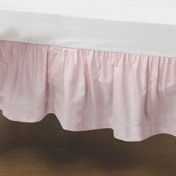 Standard Crib Solid Dust Ruffles   Color pink Baby