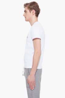 Moncler White Patch Pocket T shirt for men