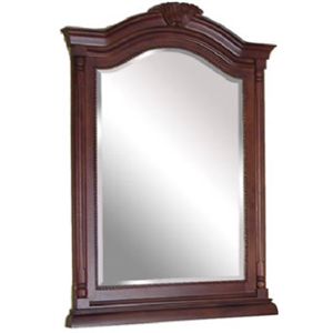 Foremost Groups Inc WIM2635 2"D x 36"H Oak Cherry Beveled Mirror