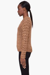Rag & Bone Bronze Chunky Farah Sweater for women