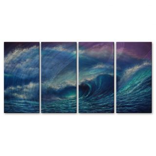 Joe Sambataro Sea Wave 2 4 piece Metal Wall Art Today $299.99