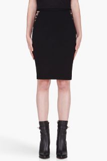 Givenchy Black Lace detailed Stretch Pencil Skirt for women