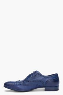 Paul Smith  Blue Leather Miller Brogues for men