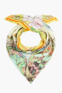 Matthew Williamson Silk Butterfly Floral Print Scarf for women