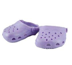 Lavender Garden Clogs for American Girl Dolls and 18 Inch