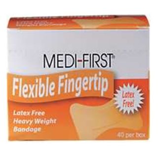 Medi First 61578 Adhesive Bandages, Fingertip, PK 40