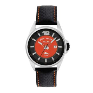 Tommy Bahama Mens Relax Black/ Orange Watch Today $54.99
