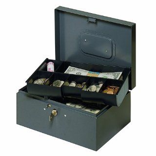 MMF Industries Steel Cash Box with Safety Latch and