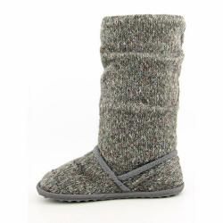 Rocket Dog Womens Starry Grey Spreckled Knit Winter Boots