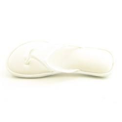 Smartdogs Womens Mesh Flip Flop White/Orange Sandals (Size 7